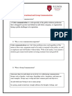 Module 5 - Assignment Crisis International Group Communication