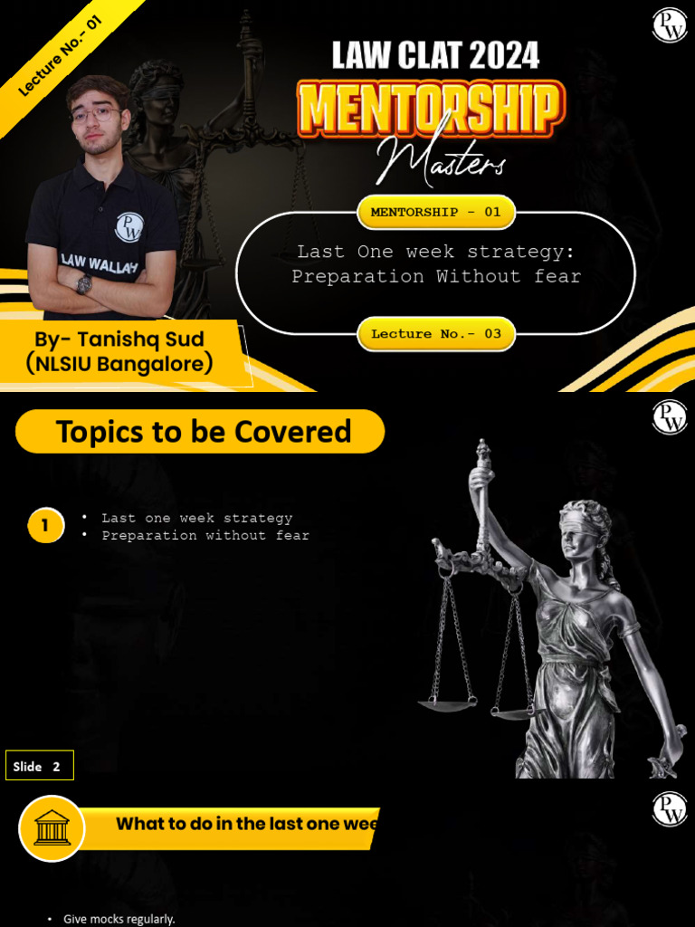 Last Week Exam Strategy Guide | PDF