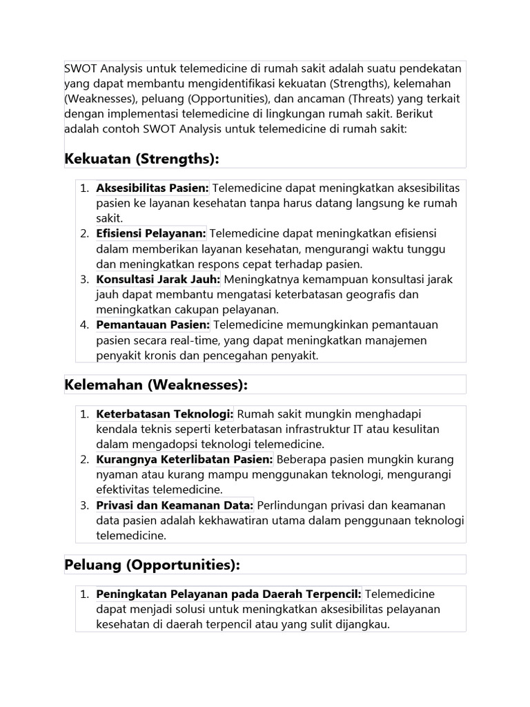 Swot Analysis Adalah