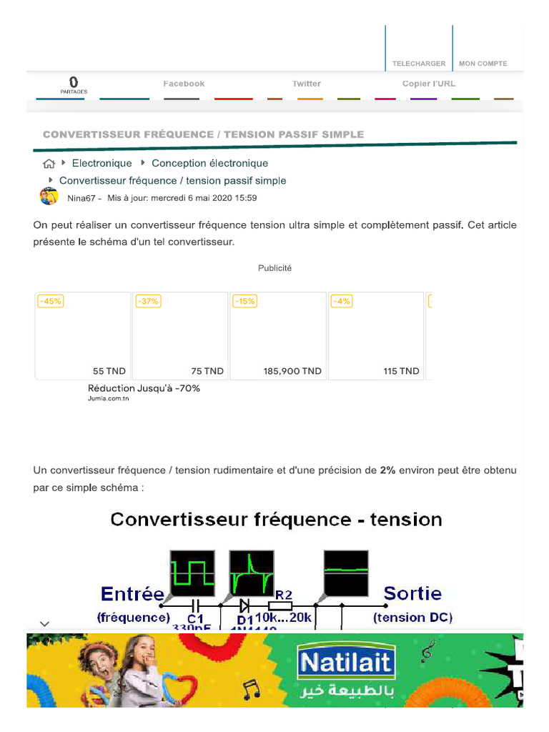 Convertisseur Fréquence _ Tension Passif Simple Astuces Pratiques PDF — free download