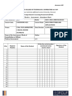 Assessment Attendance Sheet - Annexure XIV-DATA STRUCTURES AND APPLICATIONS