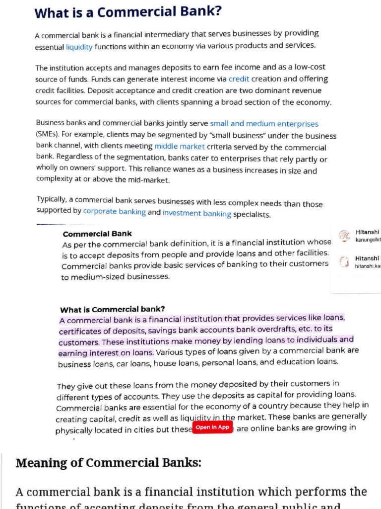 A Commercial Bank Eco | PDF