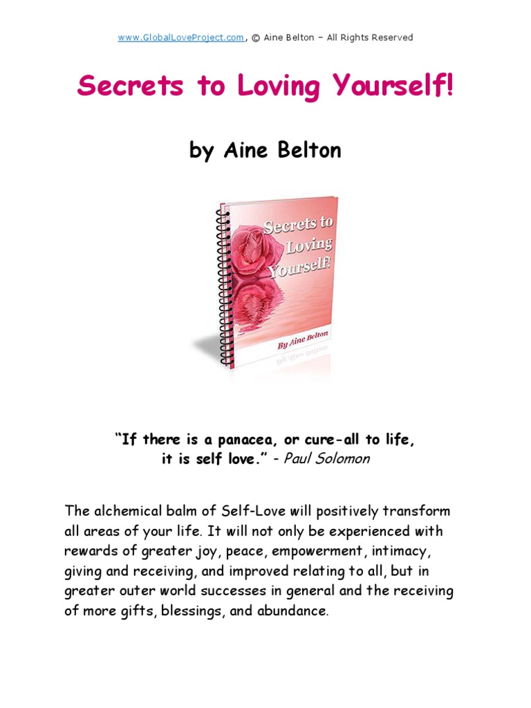 Self Love Secrets PDF Shame