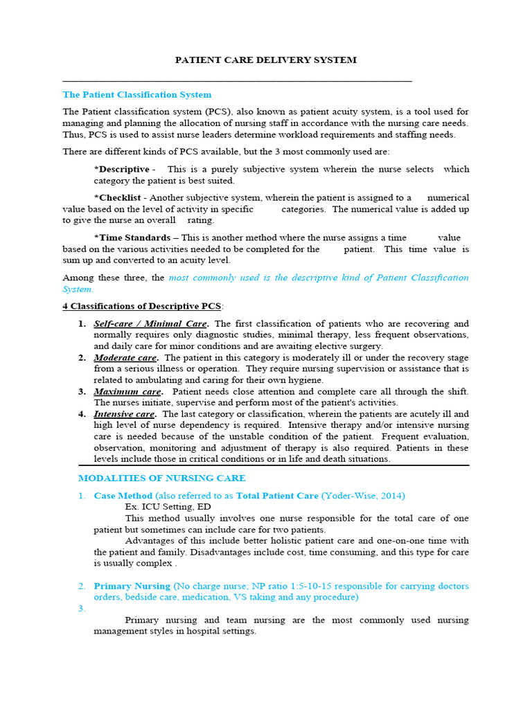 patient-care-delivery-system-pdf-nursing-hospital