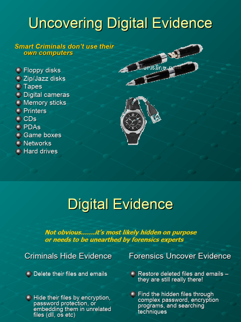 Slides-Uncovering Digital Evidence | PDF | Spamming | Computer Virus