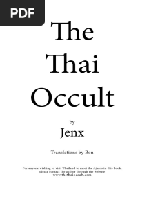 The Thai Occult