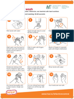 HSE How To Handwash Poster A4 PRINT