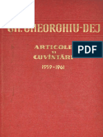 Gheorghe Gheorghiu-Dej - Articole Şi Cuvântări 1959-1961