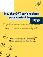 ChatGPT Can't Replace Your Content Team. Read This! ?