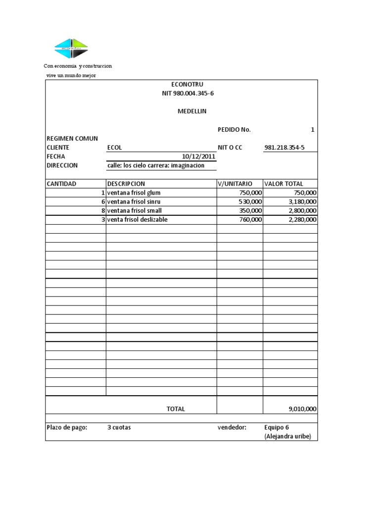 Formatos de Papeleria | PDF