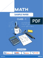 Class 1 Maths Sample Paper 9