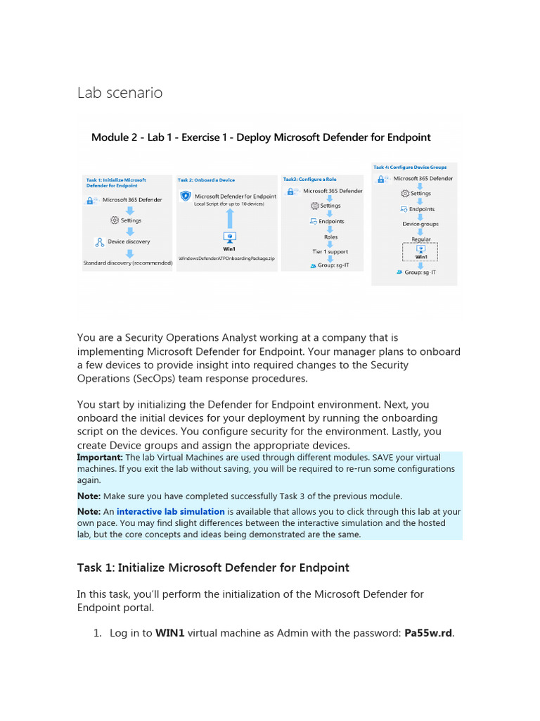 Learning Path 2 - Lab 1 - Exercise 1 - Deploy Microsoft Defender For ...