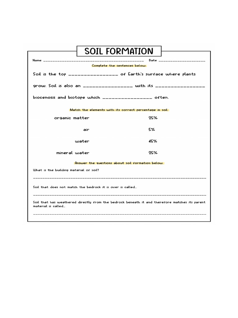 Soil Formation Worksheet 288319.Jpg PDF
