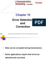Error Detection and Correction - Chapter 10