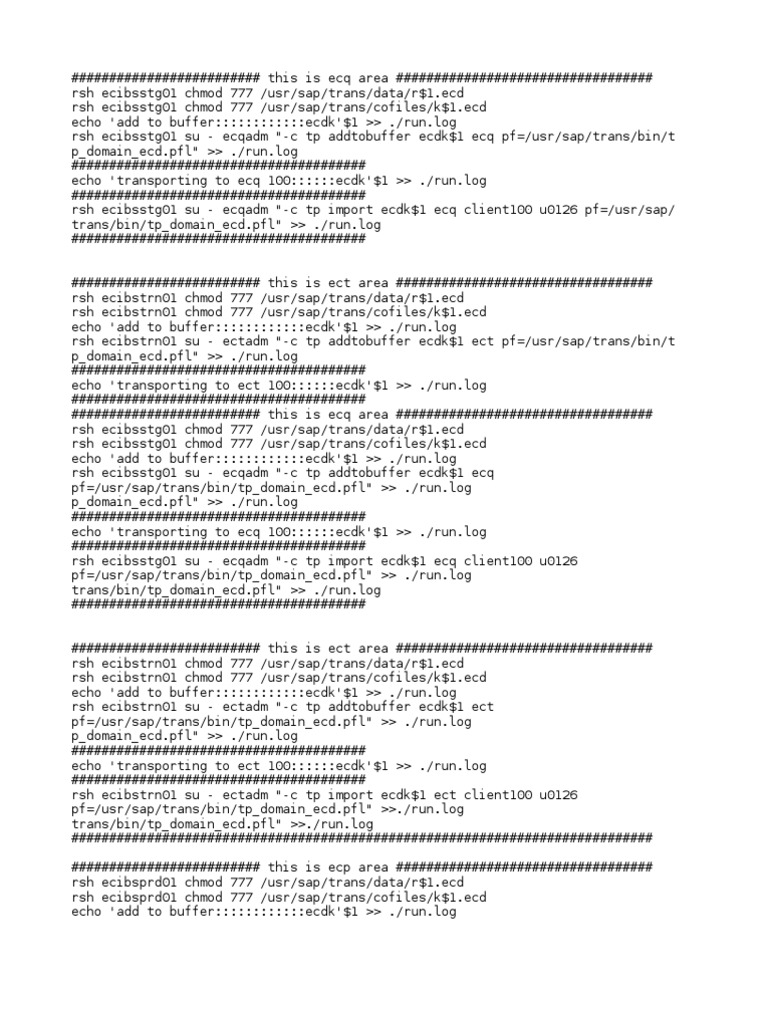 Sample Script - Transport Script | PDF