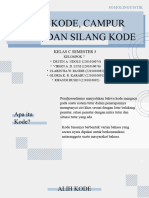 Alih Kode, Campur Kode, Dan Silang Kode (KEL. 7) - 2