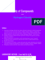 Study of Compounds: Hydrogen Chloride