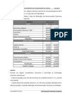 Procedimentos de Consolidação de Contas - Exemplo 2