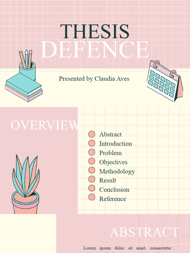 Pink Yellow Playful Thesis Defense Presentation | PDF