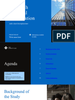 Research Proposal Business Presentation in Black Blue Color Blocks Style