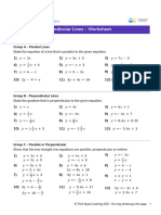 Third Space Learning Parallel and Perpendicular Lines GCSE Worksheet