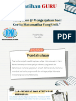 05 - Menyusun & Mengerjakan Soal Cerita Matematika - Yogyakarta