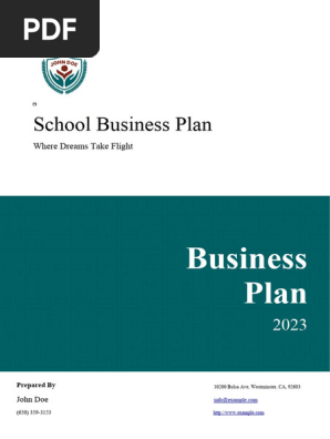School Business Plan
