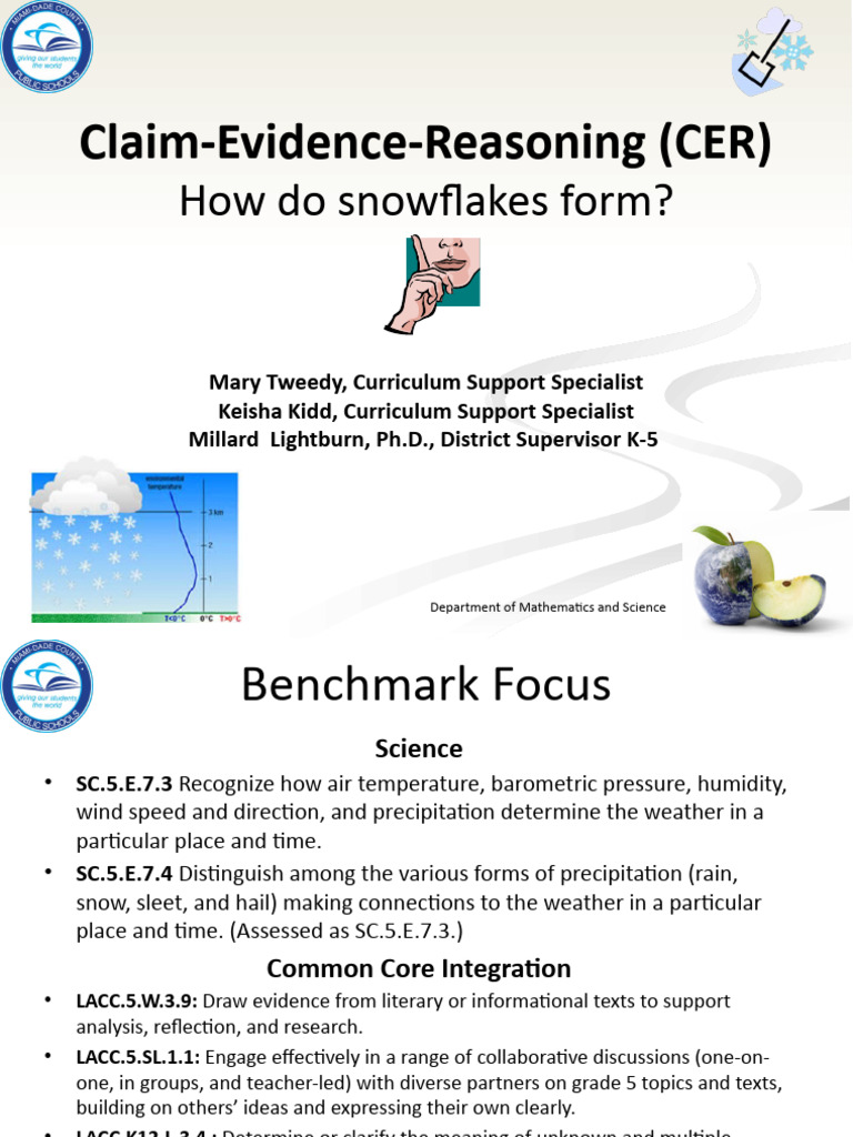Understanding CER in Science | PDF | Science | Evidence