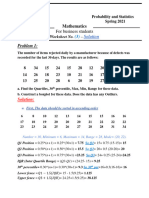 Worksheet # 3 - Solution 