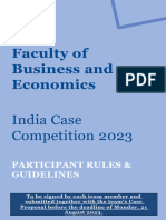India Case Competition 2023 Rules and Guidelines