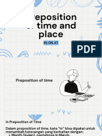 Preposition of Place and Time