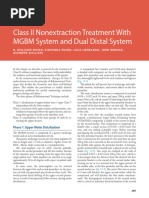 Class II Nonextraction Treatment With MGBM System and Dual Distal System