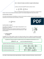 Cours Chapitre 1 Eléments D'analyse Vectorielle Et Rappels Mathématiques123
