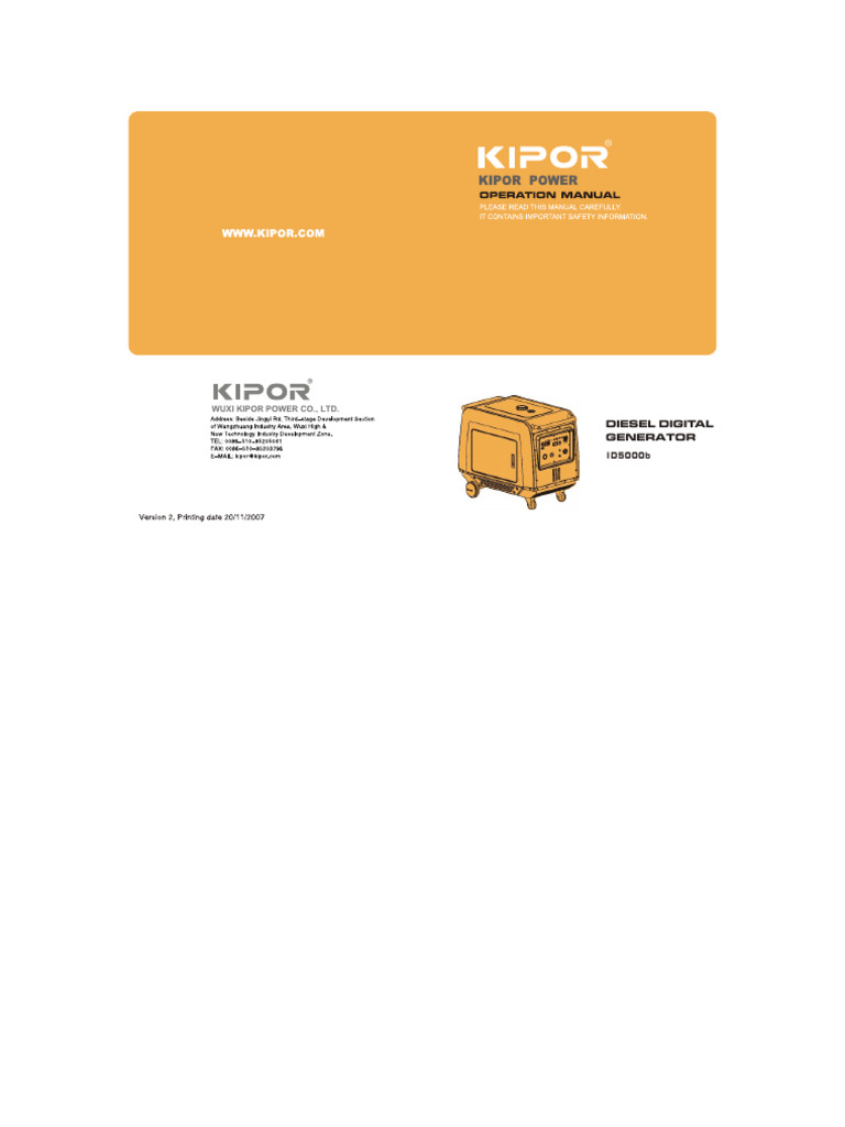 Diesel Digital Generator - Ribe | PDF | Switch | Ac Power Plugs And Sockets