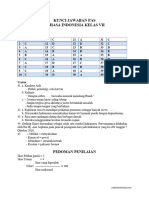 Jawaban PAS B.Indo Kelas 7 K13 (websiteedukasi.com)