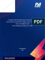 Laporan Pengukuran Dan Analisa No Load Dan Load Test Pltu Sumbawa Barat 2x 7 MW Unit 1 TH 2023