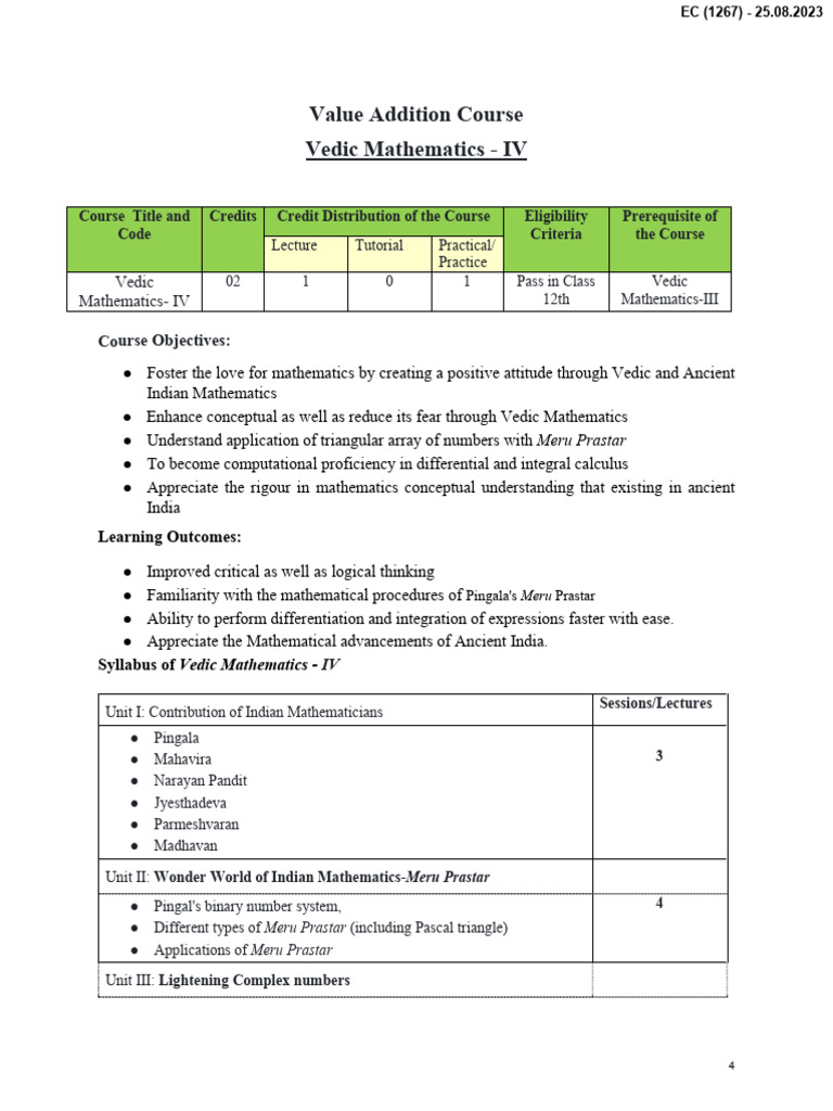 Vedic Mathematics Iv Download Free Pdf Mathematics Science
