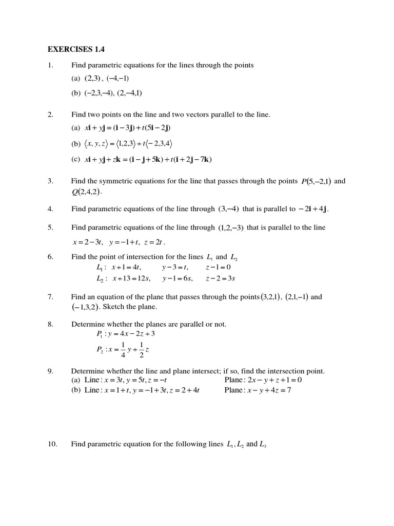 Geometry 1.4 Exercises and Solutions | PDF | Euclidean Geometry ...