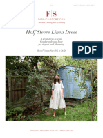 Fabrics-store-Cora - Half Sleeve Linen Dress-1