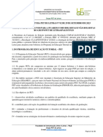 PETLetras - Edital de Abertura PET Aluno Letras 02-2023 Aprovado Pelo CLAAPET
