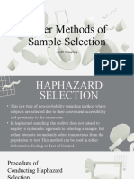 Haphazard Block Selection Pana