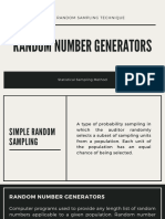 Random Number Generators Sequential Sampling Gerero