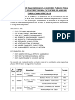 Acta de Evaluacion Curricular