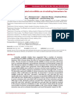 Exosome-Encapsulated microRNAs As Circulating Biomarkers For Colorectal Cancer (Dragged)