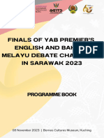 YAB Premier's Debate Programme Book