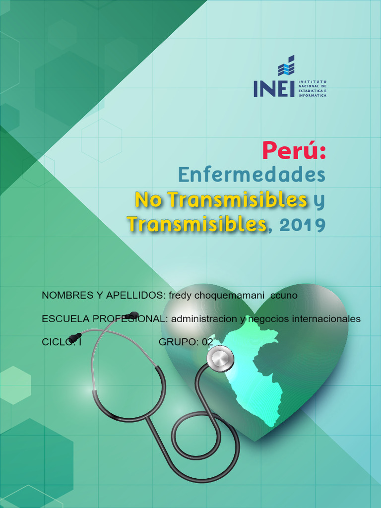 Enfermedades No Transmitibles Peru Segun Inei 1 Comprimido P Ginas 1