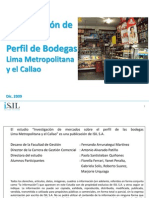 Perfil de Bodegas Lima Metropolitan A y Callao 2010