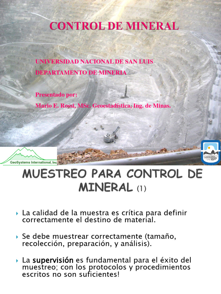 Control Mineral 2 | PDF | Muestreo (Estadísticas) | Laboratorios