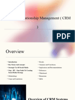 Customer Relationship Management (CRM) : Cairo University