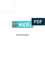 UI - UX Assignment - Madiee